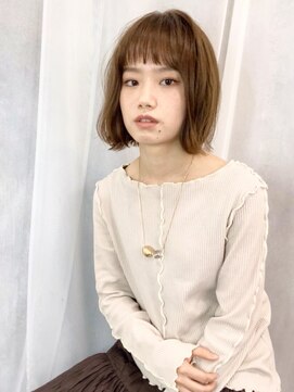 エムスラッシュ たまプラーザ(M.SLASH) ◆オン眉/オリーブカラー/大人かわいい/ボブディ/たまプラーザz