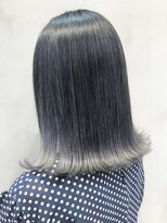 アルバム 銀座(ALBUM GINZA)&nbsp;グレーハイライトグラデーション_ボブルフ_ba310752