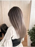 バレイヤージュ/ミルクティーカラー