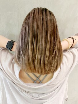 アイティーバイアルバム 藤沢店(IT by ALBUM) スモーキーボブ_セシルカットココアブラウン_ba300611