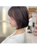 【修】20代30代40代◎透明感カラー×韓国切りぱなしボブ