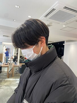 モッズヘア 仙台長町店(mod's hair) 【滝口】ニュアンスパーマ センターパート 刈り上げ 前下がり