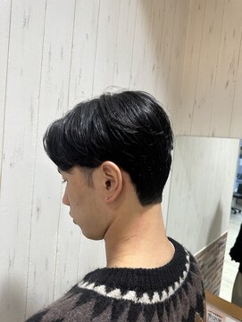 ソワン ドゥ ブレス 立花店(soin de brace) ニュアンスパーマ/韓国風センターパート/メンズ/似合わせカット