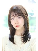 【Aere池袋】セミロング×顔周りレイヤー×ベージュ☆小林正重