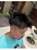 ベリーショートアップバング