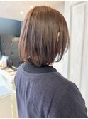 福山人気ブリーチなし透明感グレージュ髪質改善酸性ストレート