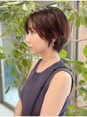マッシュショート×透明感カラーAYA11