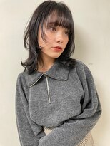 イオエ 岡本(ioe)&nbsp;前髪/アンブレラカラー/こなれミディ/髪質改善/イメチェン