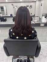 エンディアリング 東銀座(Endearing)&nbsp;黒髪/グレーベージュ/レイヤーロング/前髪パーマ/銀座/東銀座