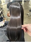 ワンカールレイヤーカット アッシュグレージュ/原宿