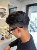 男らしさUP！ワイルドオールバックスタイル【下北沢】