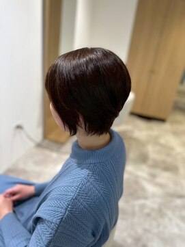 ソイクフ 四条大宮店(SOY-KUFU) 20代30代40代◎似合わせカットチェリーブラウンショートヘア