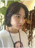 大人ショートボブ前下がりショートボブ前下がりボブひし形ボブ