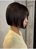 【徳岡】ボブ　タイト　ストレート　モードヘア