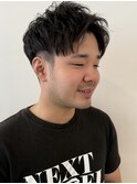 メンズ アップバング ショート