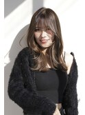 レイヤーカット/顔まわりカット/韓国ヘア/ロングレイヤー