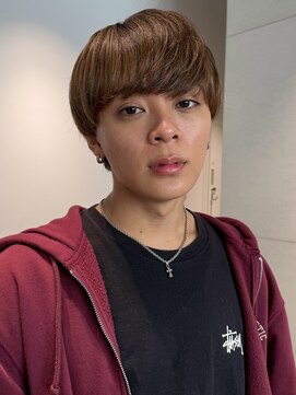 トリッカ シブヤ(TRICCA SHIBUYA) メンズカラーカットパーマブリーチマッシュショートシースルー