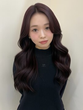 エクラ(ECLAT) ボルドーカラー/ワンホンヘア