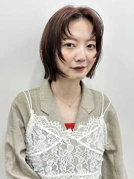 ガーランドギンザ(Garland Ginza) レイヤーボブフェイスレイヤー ハッシュボブ ココアグレージュ