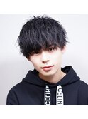マッシュ/メンズ/カット/ツイストスパイラルパーマ/束感
