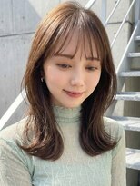 ローウェル(Rowel)&nbsp;レイヤーカット/フェイスレイヤー/前髪あり/シースルーバング