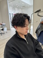 ロンド ラマ 岐阜(Lond bla-ma) センターパート×波巻きツイスパMIX【Lond伊藤メンズ】