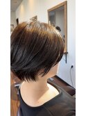 ショートカット×ふんわりベージュ　20代30代40代50代