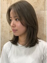 ドクターズサロン レラパール&nbsp;大人の抜け感ロブ/ミディアム/オリーブベージュ/顔周りレイヤー