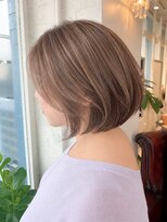 アーツオファ 町田(arts ofa)&nbsp;町田大人ボブハイライトベージュ艶髪髪質改善カラー