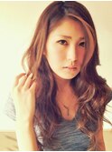 (久留米/西原)あご下バングのキレイ目ロング