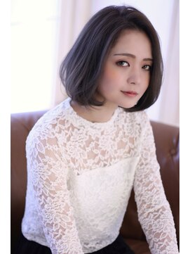 ワゴンバイアフロート(Wagon by afloat) やわらかワンカール大人ボブ セピアラベンダーグレージュ