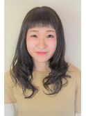 【ehre hair】ショートバング×ゆる巻き抜け感カール