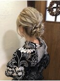 浴衣ゆるふわアップ