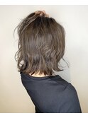 丸みのある大人可愛いボブ