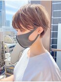 透明感マッシュショート