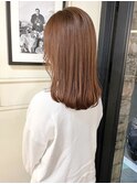 オレンジベージュ/ブリーチなし/イメチェン
