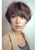 ◆小顔マッシュショート【くびれヘアアッシュハイライトカラー】