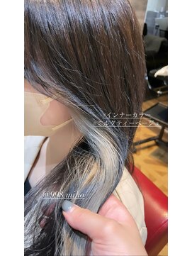 ヴァネッサ VANESSA インナーカラーケアブリーチミルクティーベージュロング韓国風