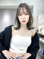 ヴェイン 渋谷(vain)&nbsp;ミディアムレイヤーカット/くびれヘア/20代30代/インナーカラー