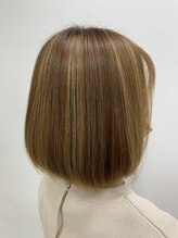 トランスパレント 髪質改善ストレートを行ったツヤボブ