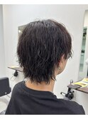 マッシュウルフ ツイストスパイラルパーマ