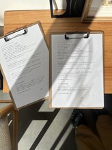 【パッチテストについて】入店するすべてのお客様にアンケートのお願いをしております。