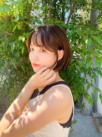 アンバー 池袋(amber) 切りっぱなしボブ/美髪/ピンクブラウン[池袋駅]