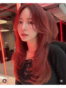 レディアル 渋谷(REDEAL) ワンホンヘア/韓国ヘア/ウルフ/前髪[レイヤーカット/渋谷]