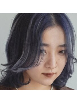 アース オーセンティック 武蔵小山店(EARTH Authentic) インディゴブルー_エクステ_レイヤー_ウルフ_武蔵小山