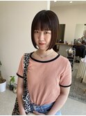 酸性ストレート×ミニボブ