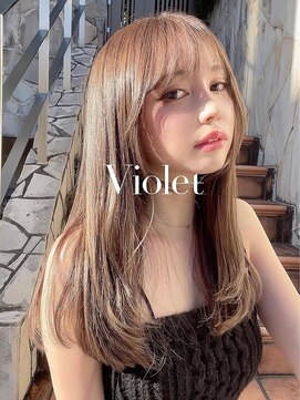 バイオレット ナゴヤ(Violet Nagoya) ブリーチなしレイヤーカットロングレイヤー内巻きレイヤー