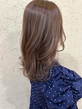 イーストハムアール(EAST HAM r) 透明感モカベージュセミロング