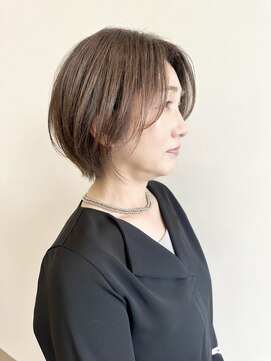 セイドット リー(Say. Ree) say.イメチェン外ハネボブ美髪ワイドバングショートボブ前髪なし