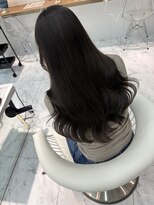 ロンドルピナス 小倉(Lond Lupinus)&nbsp;ブルーブラック/ワイドバング/美髪のススメ/外ハネボブ/髪質改善